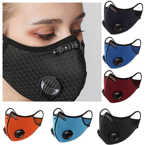 

new sports cycling masks with double breathable valve pm 2.5 anti fog anti dust mask outdoor climbing windproof mask designer masks t9i00474