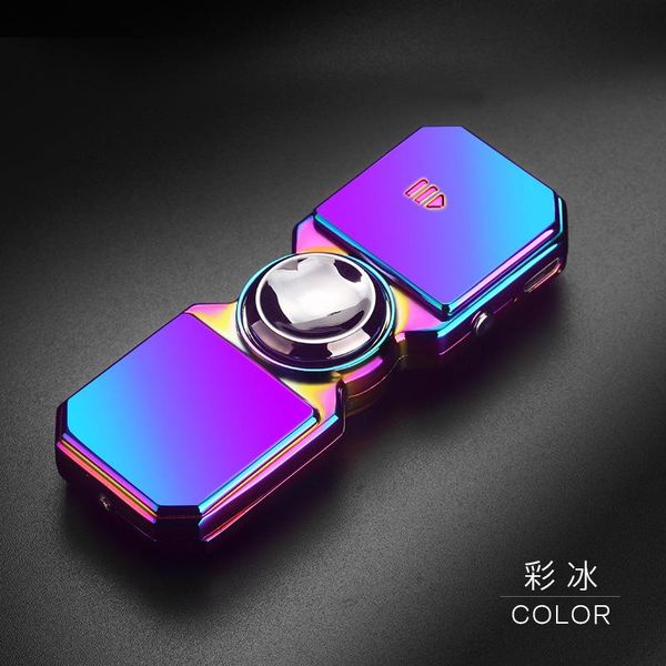 

inflatable lighter fingertip gyro glow in dark light fidget spinner hand spinners stress cigarette accessories men's gift e h wmtxkx