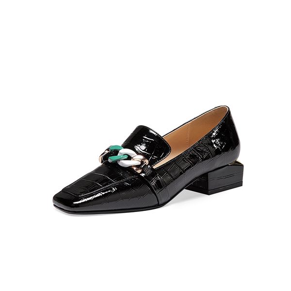 

women pumps 2021 plus size on standard stone relief europe and america women's shoes wxci, Black