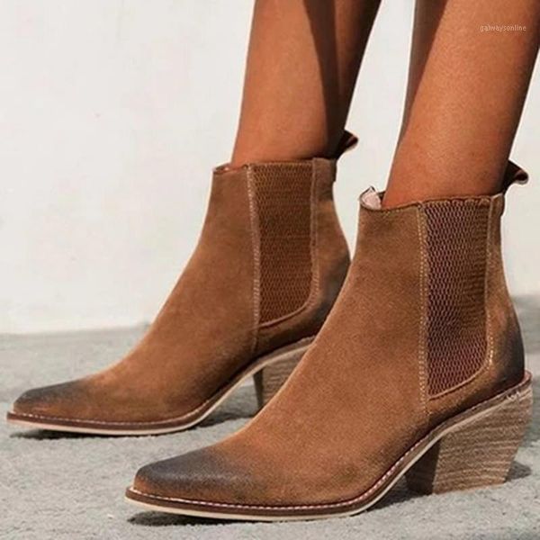 

2020 winter fashion shoes woman genuine leather ankle boots for women high heel boots pointed toe botas mujer botte femme1, Black