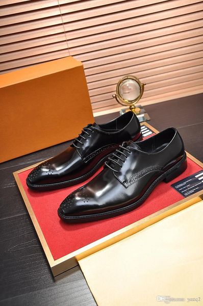 

sp 2020 мужские платья итальянская кожаная обувь скольжения на модных мужчинах кожаный мокасин блеск формальные мужские туфли роскошные заос, Black