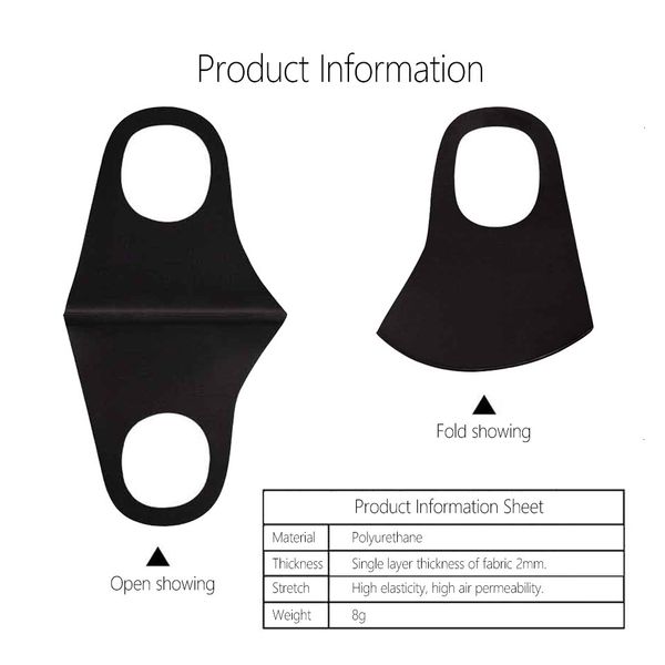 

fashion washable protective face black cotton designer reusable kids anti dust cycling mouth mask childrfacws3msafelbjl