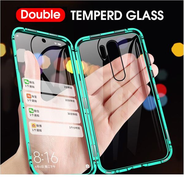 

360 metal magnetic case for xiaomi redmi note 9 pro 8 7 8a 8t case for xiaomi mi 10 wmthwc