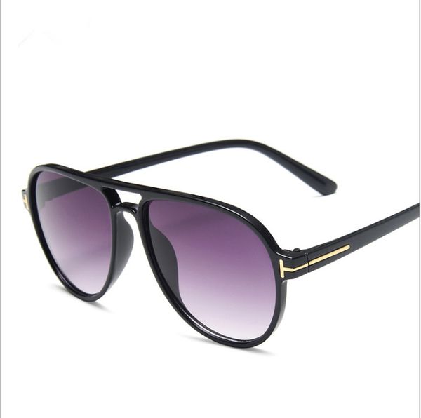 

5 factory discount nice quality all matching luxury new men's man classic t-shaped sunglasses big frame double beam toad mirror glass, White;black