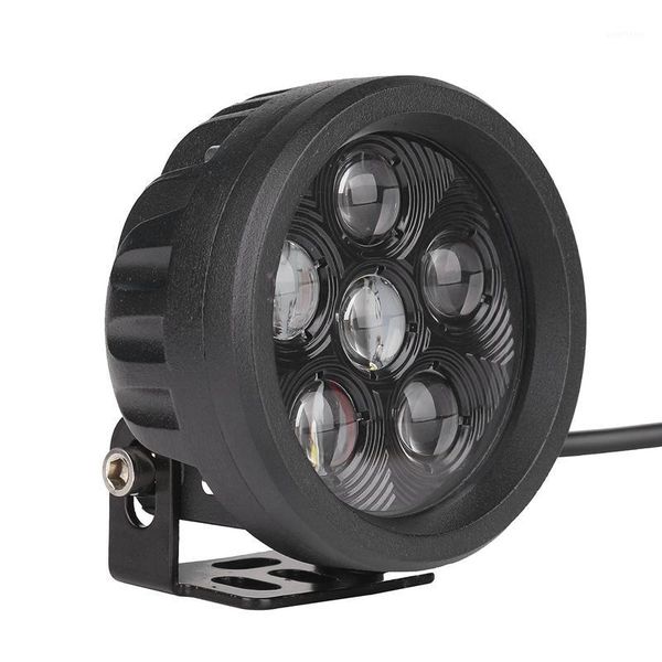 

universal led headlights 18w round retrofit headlights car spotlights fog lights with white atmosphere light1