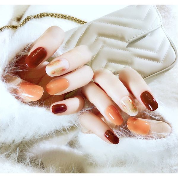 

24 шт. французская балерина длинные поддельные ногти мода акриловая полная крышка подсказки к ложным ногтям украшены для ногтей искусства по