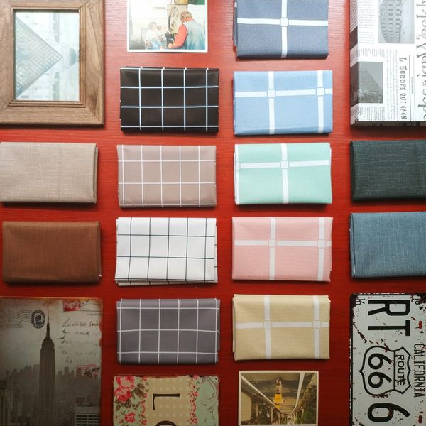 

pvc waterproof, oil proof, anti scald and wash nordic simple modern check plastic tea table cloth household ins