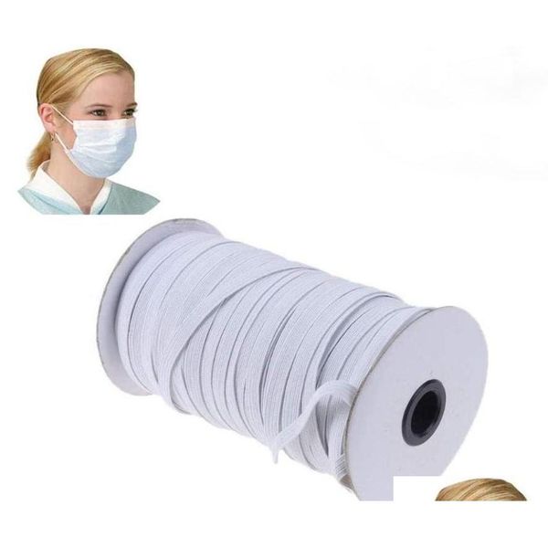 

premium 109 yards black heavy stretch knit elastic band elastic cord elastic rope for face mask diy qyljkt bdetoys