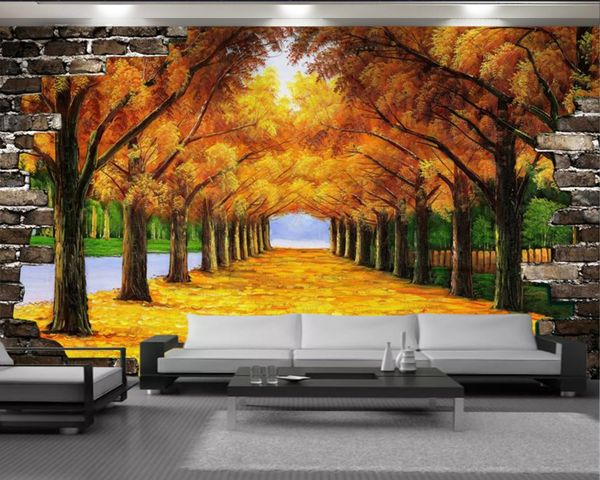 

3d wallpaper living room beautiful golden avenue 3d landscape wallpaper living room bedroom wallcovering hd mural 3d wallpaper
