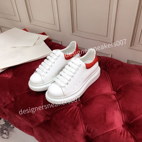 

the new womens shoes men's leather lace up platform oversized sole sneakers white black casual hc191001