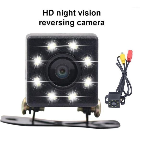 

car reverse camera video recorder 8 leds night vision rear view light auto parts1