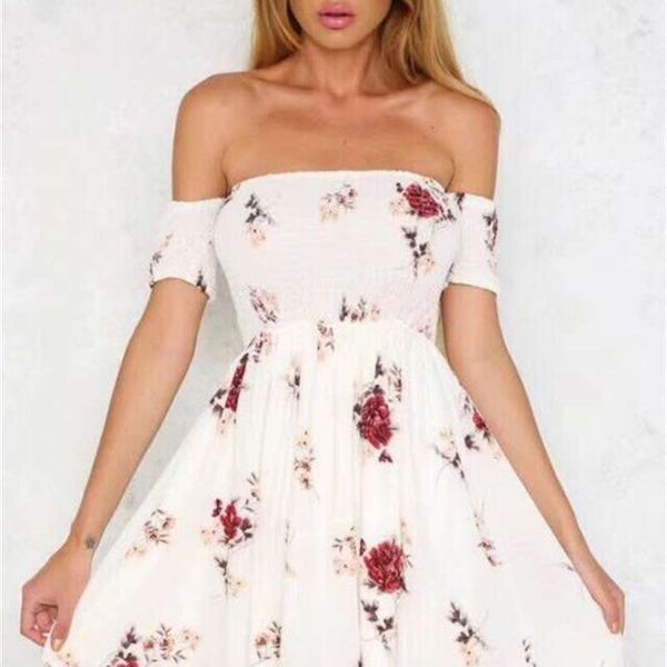 

new style seaside holiday short skirt with one-line collar, pleated high waist and large swing dress, Black;gray