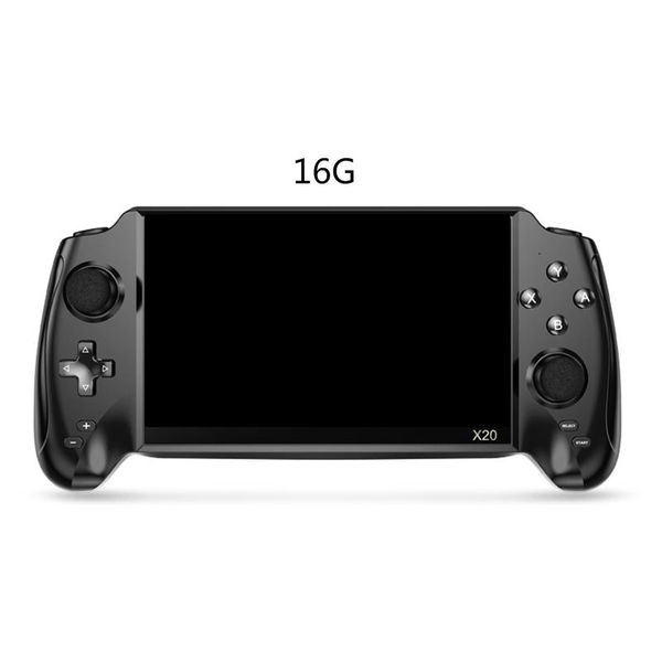 

x20 handheld game console 7 inch screen retro joystick support tf double player