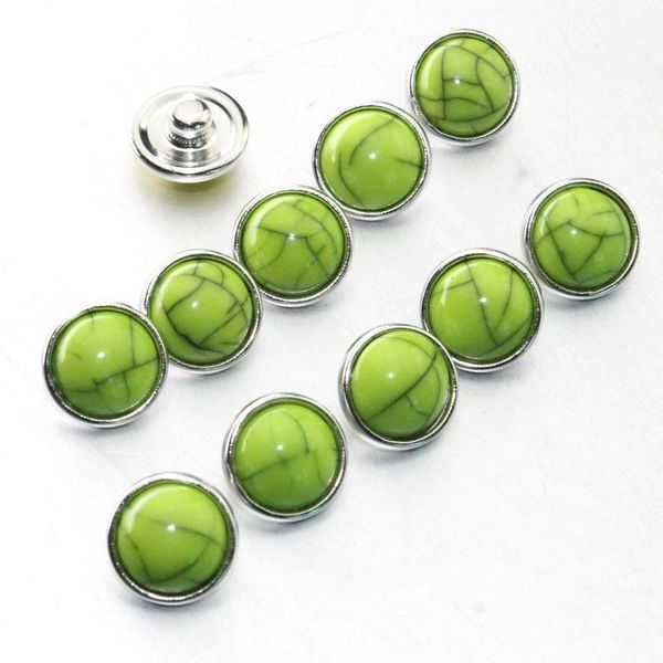 

colorful crack mixing 12mm snap button 10pcs lot jewelry resin snap button pression bijoux watches women charm bracelet h sqcivv