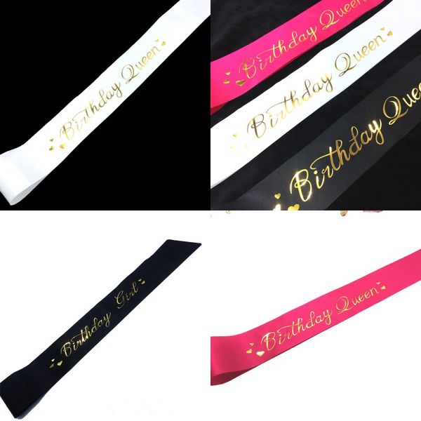 

sashes gilding monolayer sardine cloth new style creative shoulder strap brithday queen etiquette belt factory direct selling 2 55rk p1