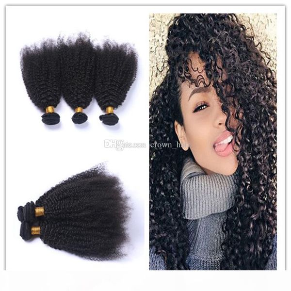 

new arrival kinky curly human hair bundles 3pcs 8a brazilian afro kinky curly hair extensions for black woman 4pcs lot