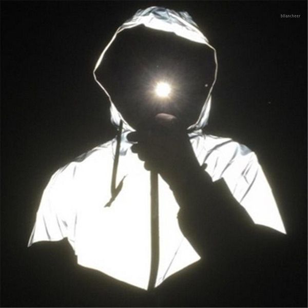 

reflective jacket men women harajuku windbreaker jackets hooded streetwear coat spring autumn high street hip hop loose coats1, Black;brown
