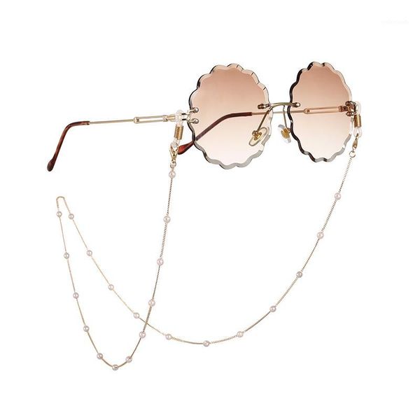 

1pc women's glasses chains pearl eyewear chain eyeglasses rope hanging neck type 70cm fashion accessories anti dropping1, Silver