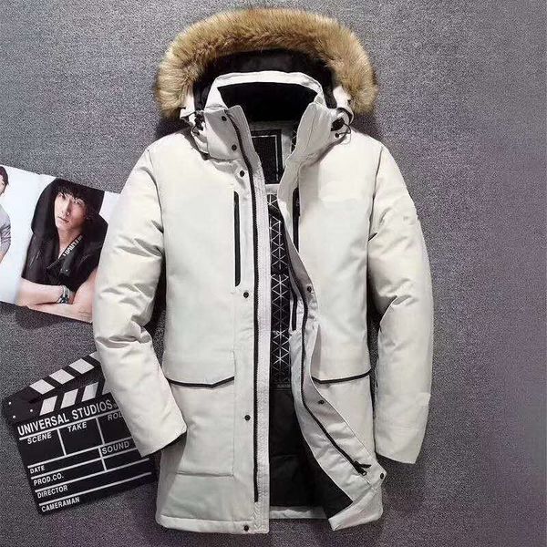 

men winter down coat fur hooded puffer jacket winter coat down clothes puffer jacket sportwear outfit hooded outfit running jacket outfi, Black