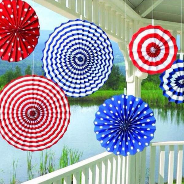 

dhl 6pcs/set paper fan flowers fashion wedding decoration handmade paper folding fans for party celebration shop window festival decors