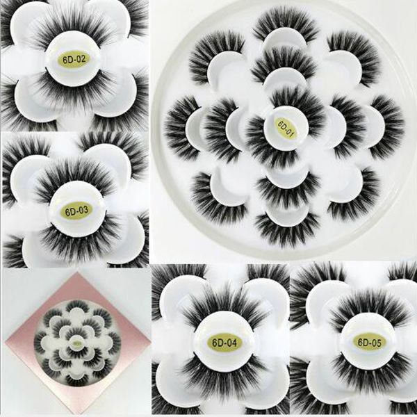 

7pairs natural 3d false lashes fake eyelashes makeup mink eyelashes extension mink eyelashes maquiagem