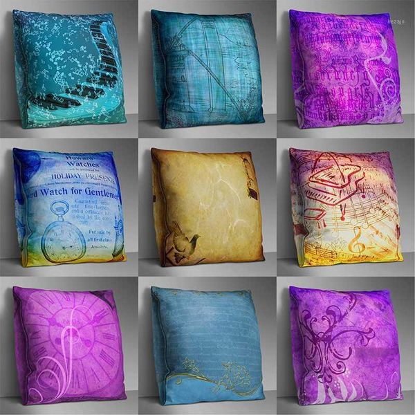 

cushion/decorative pillow creative cover music notes cushion musical note printing throw case home decoration pillowcase1