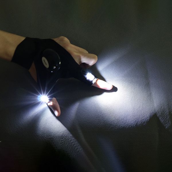 

led night light waterproof fishing gloves can replace the battery outdoor gloves lamp for night reading,handyman,fishing,running