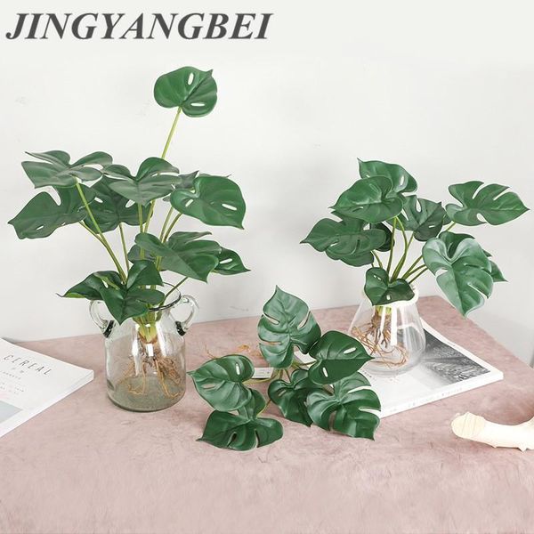 

real touch feel turtle leaves bouquet artificial plants home wedding party decoration garden balcony green fake flowers1