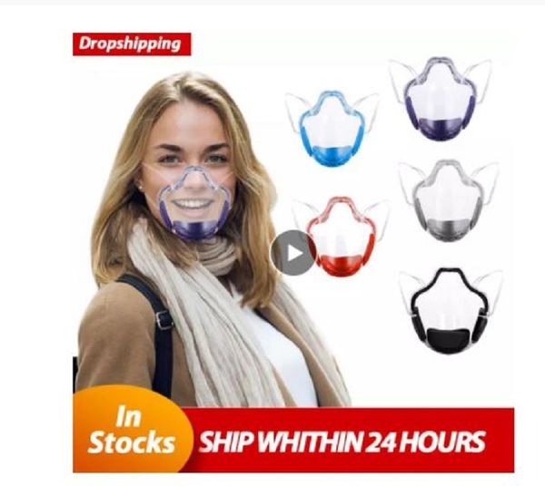 

transparent face shield helmet durable mask face shield plastic reusable cover mouth helmet kitchen tools