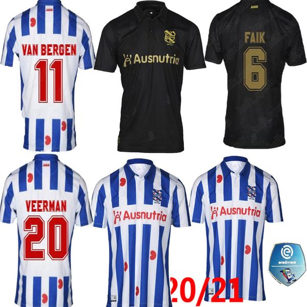 

2020 2021 heerenveen sc soccer jersey chandal home men away black soccer shirts customized football shirt, Black;yellow
