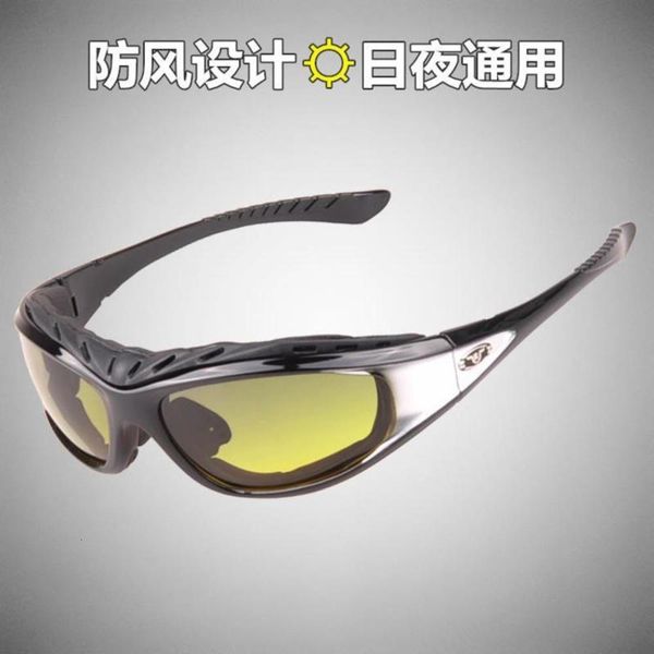 

night windbreak goggl riding vision sun goggl motorcycle outdoor wind proof polarized dust bicycle glass for men and women, White;black