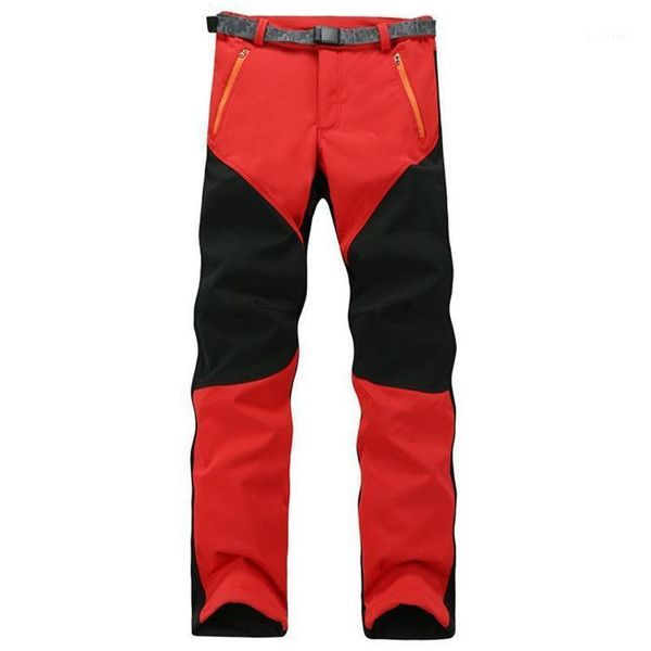 

new winter men's fleece softshell windproof pants fashion casual man's pants 34-47 8021, Black