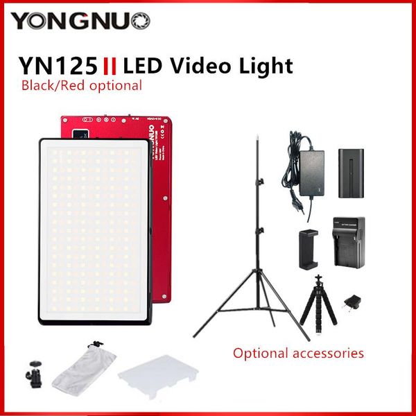 

yongnuo yn125ii mini led fill light pgraphy lamp for makeup video selfie taking p tiktok optional with battery/dc/tripod