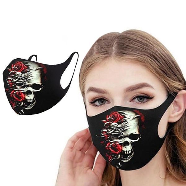 

череп флористическая маска женщины смешные дизайнер тонкий рот каске украшения mascaras mascher mascherina рта муфеля череп цветочные sqcnww