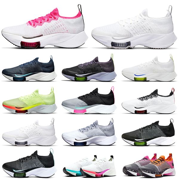 

zoom tempo next% fly knit running shoes men black white green pink volt dark blue mens trainers sports sneakers platform outdoor jogging wal