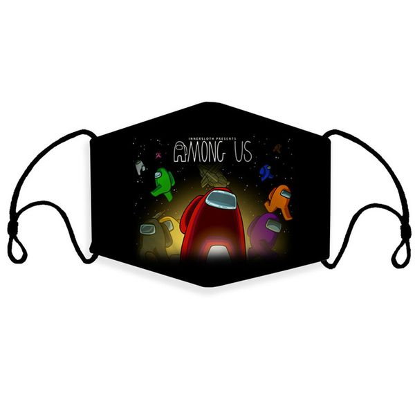 

face new designer reusable adults among us game party dustproof outdoor sports cycling cartoon adjustable mouth mask