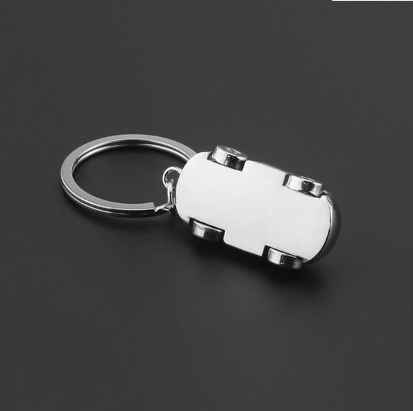 

ring 3d metal shape key chain auto keychain keyring car styling, Silver