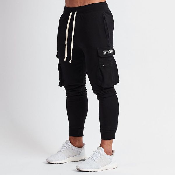 

new muscle fitness casual pants men's loose and breathable running training, Gray