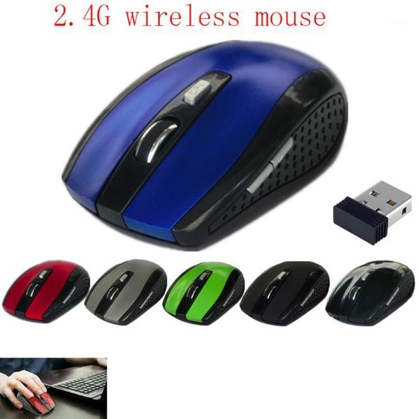 

mice 2.4g wireless mouse computer working gaming battery powered 1600dpi plastic optical mouse1