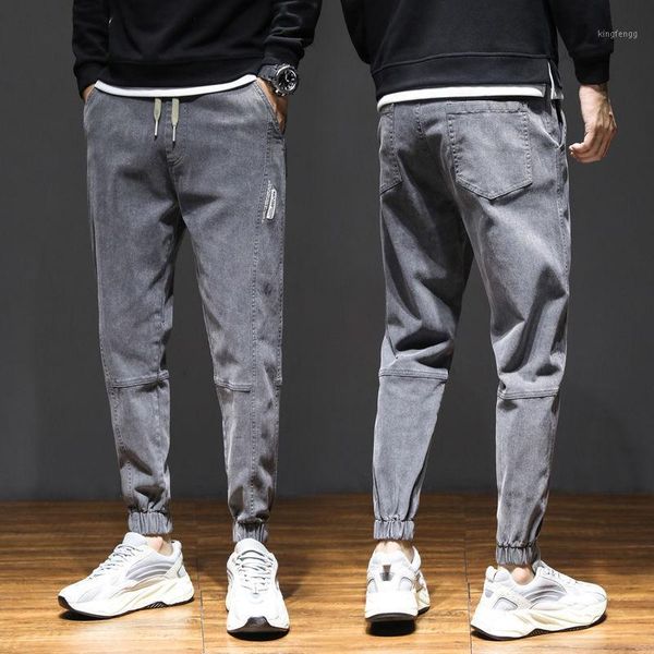 

2021 the new listing spring jeans men's straight loose casual pants bundles korean overalls tide brand blue