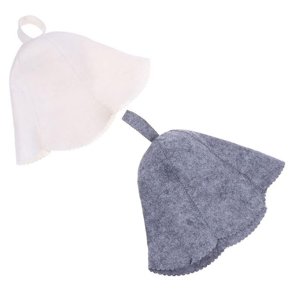 

1pcs felt head protection bath anti heat size russian style shower cap sauna hat