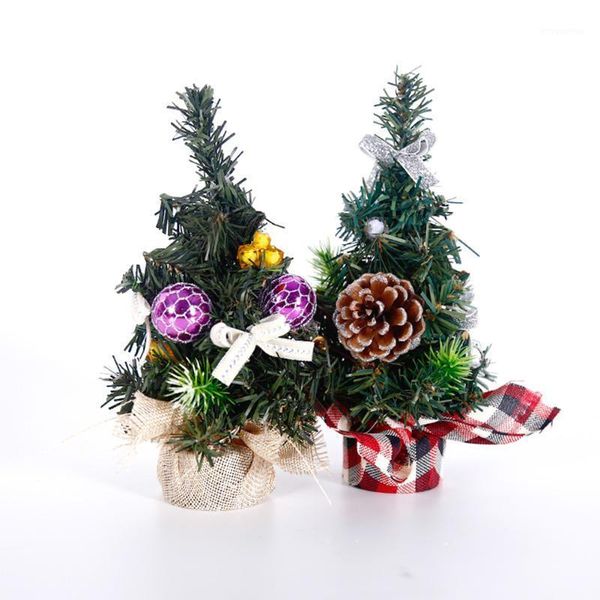 

diy christmas gifts decoration xmas new year mini artificial christmas tree deskornament simulation plant1