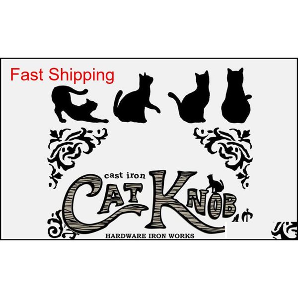 

cat handles matte black cast iron wardrobe wine cabinet drawer handle american simple furniture cabinet door cre qylzzf new_dhbest
