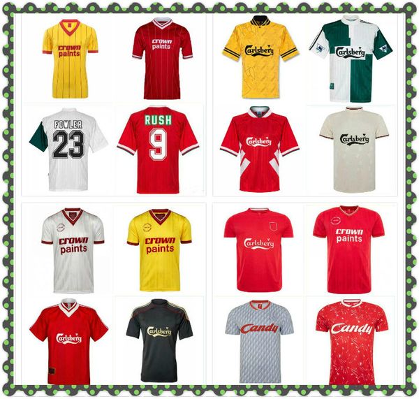 

ретро torres rush dalglish soccer jersey 92 93 94 95 96 97 98 04 05 06 08 09 2001 fowler древняя футболка, Black;yellow