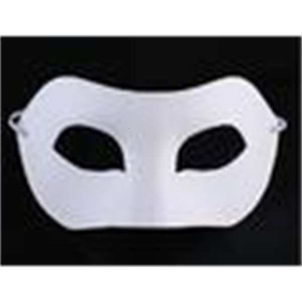 

factorytpc0paper white halloween blank half zorro face diy hip-hop mask hand-painted masks street dancing 20pcs/lot