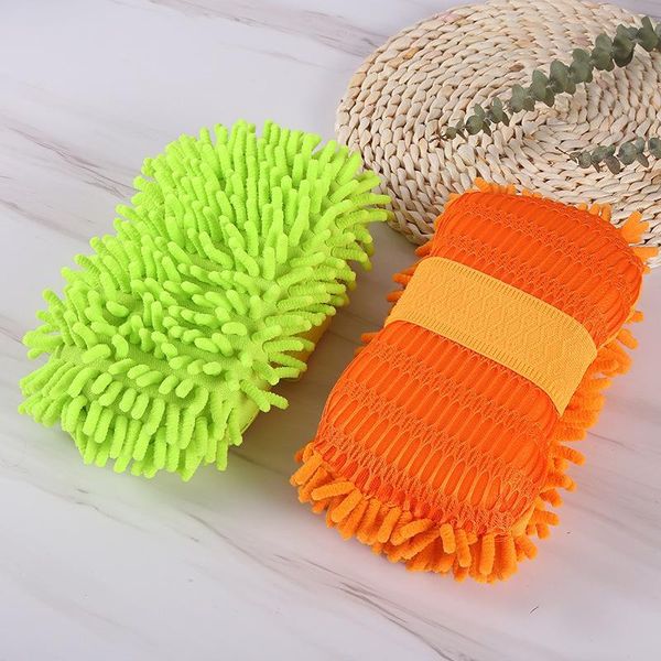 

chenille sponge block car towel microfiber car wash car cleaning supplies beauty tools cleaning wash gloves h qylsze
