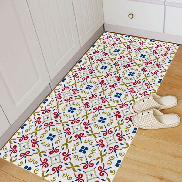 

amjpvc anti slip twill 3d printing red and blue bathroom bedroom living room diy floor paste