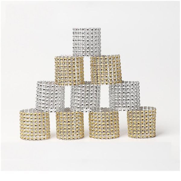 

6pcs napkin ring chairs buckles wedding event party decoration glitter crafts rhinestone bows holder handmade nap qyljux