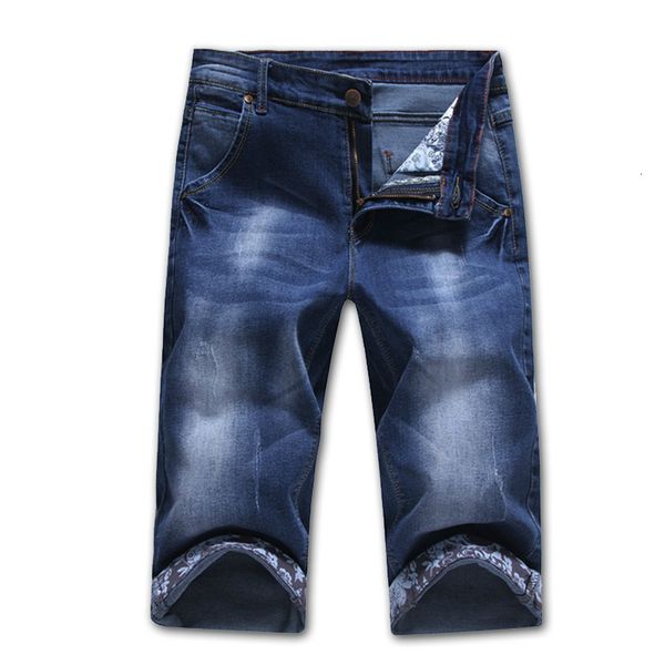 

2021 summer sale new casual cotton shorts in men's blue fashion jeans masculine clothing size 19c3, White;black