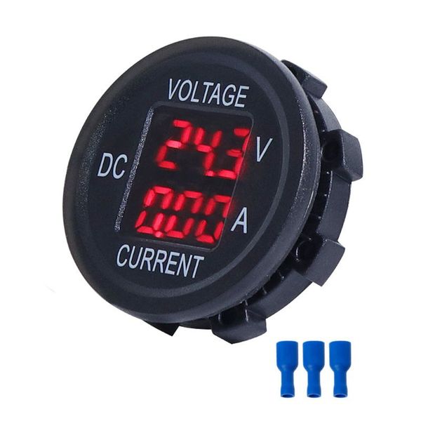 DC 9V ila 48V 0-10A Dijital Voltmetre Ammetre Voltaj Akım Ölçer Monitör 12V 24V Elektrik Motosiklet Araç Teknesi için LED Ekran